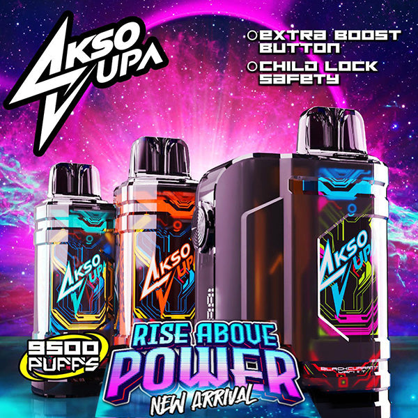 AKSO SUPA 9500 PUFFS DISPOSALBLE POD